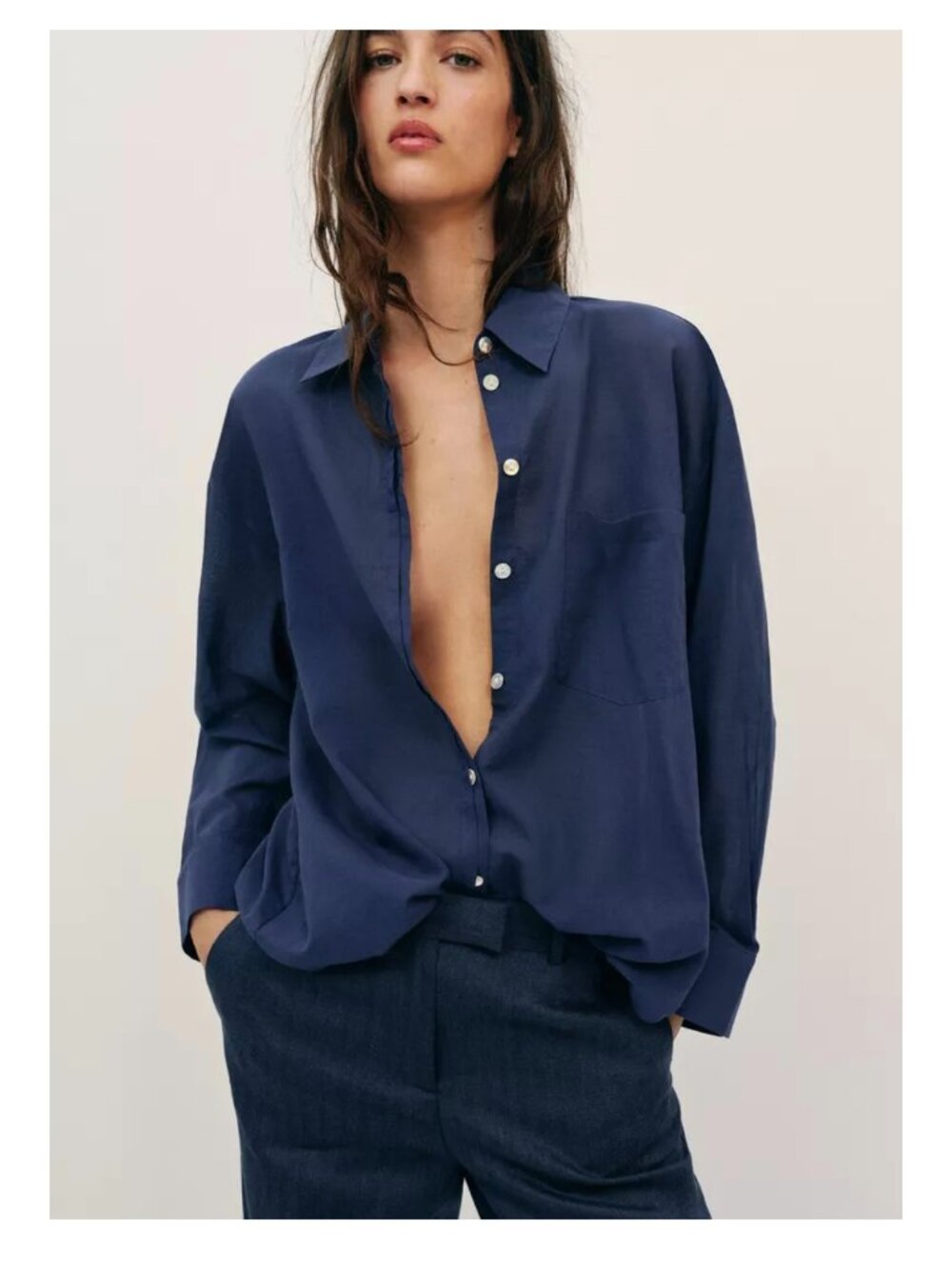 NWOT ZARA Oversized Cotton Shirt
